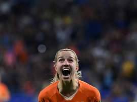 Groenen hardly shoots and scored just her third goal of her international career v Sweden. AFP