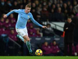 Mais um grande jogo de Kevin de Bruyne. AFP