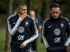 Griezmann all smiles at Barcelona - Lenglet. AFP
