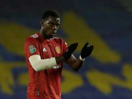 Pogba's free-kick led to the third goal. AFP