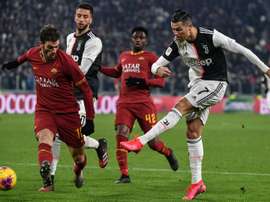 Le groupe de la Juventus pour affronter l'AS Roma. afp