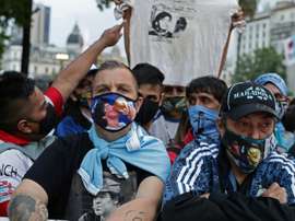 Argentines file in for Diego Maradona's wake in Buenos Aires. AFP