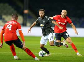 United beat Luton 3-0. AFP
