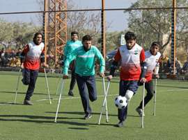 War amputee footballers tackle, shoot, score in rebel-held Syria