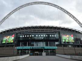 O estadio de Wembley é um dos concorrentes para sediar a final da Liga dos Campeões em 2023. AFP