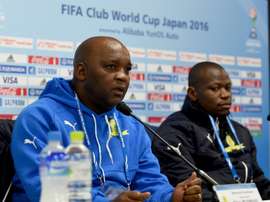 Pitso Mosimane rebuffed claims that his players were actively time-wasting. AFP