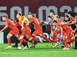 North Macedonia have qualified for Euro 2020 thanks to Goran Pandev's goal. AFP