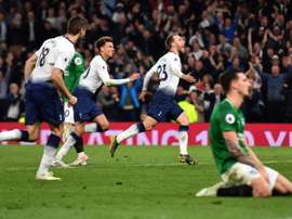Tottenham managed a win in the 88th minute. AFP