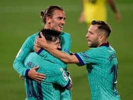 Antoine Griezmann netted in Barca's 1-4 win at Villarreal. AFP