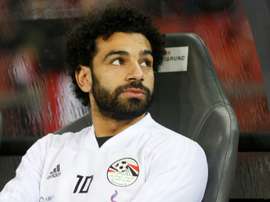 Salah was rested as Egypt lost to Greece. AFP