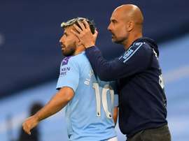 Guardiola banks on Aguero's everlasting quality for goals. AFP