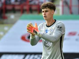 Kepa's Chelsea future is uncertain. AFP