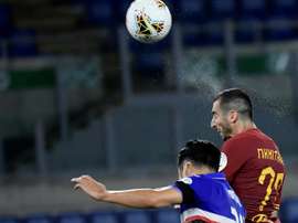 Le formazioni ufficiali di Roma-Verona. AFP