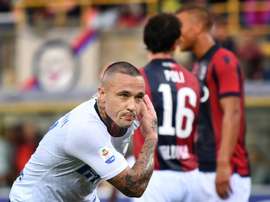 Nainggolan got off the mark on his debut. AFP