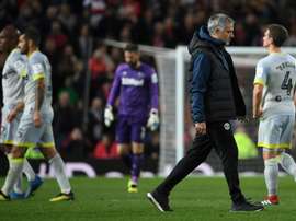 Mourinho, eliminado de la EFL Cup por su alumno más aventajado. AFP