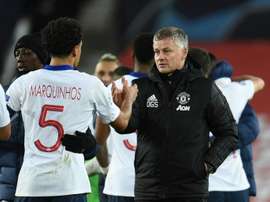 Manchester United are looking for a ninth successive away win in the Premier League. AFP