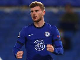 Timo Werner scored two penalties in Chelsea's 3-0 win over Rennes. AFP