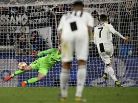 Ronaldo scores Juventus' winner. AFP