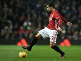 Henrikh Mkhitaryan, balle au pied. AFP