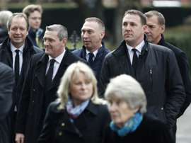 David Platt (C) has denied he is part of Clive Richardson's consortium. AFP