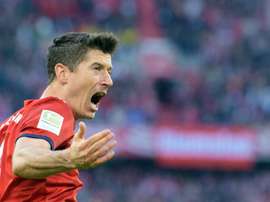 Lewandowski marked double century in style. AFP