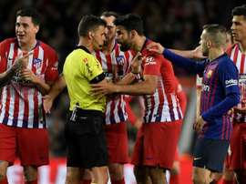 O Atlético recorreu da sanção imposta a Diego Costa. AFP