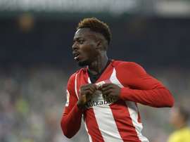 Governing bodies condemn racist chants aimed at Bilbao's Williams. AFP