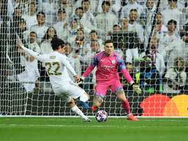 La masterclass d'Ederson au Bernabéu. AFP