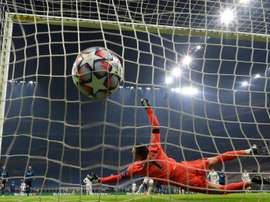 Real Madrids Eden Hazard scored an early penalty past Inter Milans Samir Handanovic. AFP
