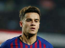Coutinho came on as a substitue for the Azulgranas. AFP