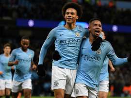 Sane scored twice to hand his side the win against Hoffenheim. AFP