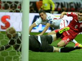 Lewandowski es el 'pichichi' de Europa en la Clasificación al Mundial. AFP