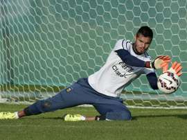 Romero, feliz de volver a la 'Albiceleste'. AFP