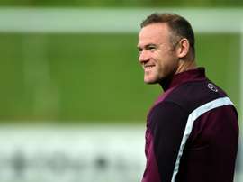 Englands Wayne Rooney trains at St Georges Park on September 2, 2015, ahead of their Euro 2016 Group E qualifying match against San Marino in Serravalle on September 5