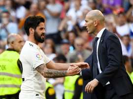 Zidane and Isco have both returned for Real Madrid. AFP