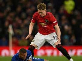 Scott McTominay is not far off returning from injury. AFP