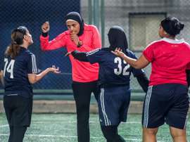 Female referees are slowly becoming more visible in Egypt. AFP