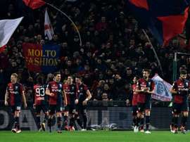 Genoa a enfoncé le clou pour le club de Vérone. AFP