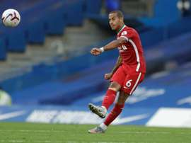 Dietmar Hamann tacle Thiago Alcantara. afp