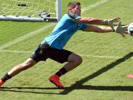 Australias goalkeeper Matthew Ryan, seen during a training session in Vitoria, Brazil, in June 2014