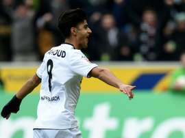 Mahmoud Dahoud celebrates scoring for Moenchengladbach. BeSoccer