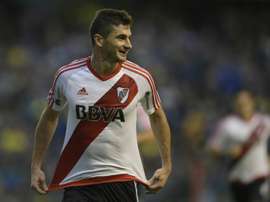 Lucas Alario dejó 20 'kilos'. AFP