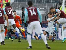 Arnautovic has pain in his knee. AFP