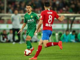 Former Arsenal youngster Yennaris is now representing China. AFP
