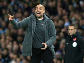 Pep Guardiola could face FA action over comments he made about referee Anthony Taylor. AFP