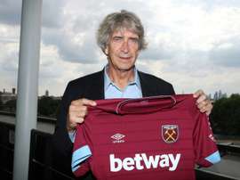 New West Ham manager Manuel Pellegrini. AFP