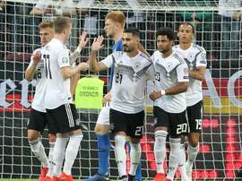 lkay Gundogan scored a penalty and created two other goals in Germany's 8-0 thrashing. AFP