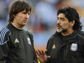 Maradona comandará o Dorados de Sinaloa. AFP
