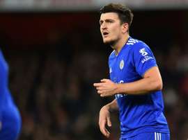 Leicester's Harry Maguire has been linked with a move to Manchester United. AFP