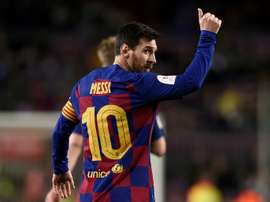 Simeone é um treinador profundamente admirado por Messi. AFP